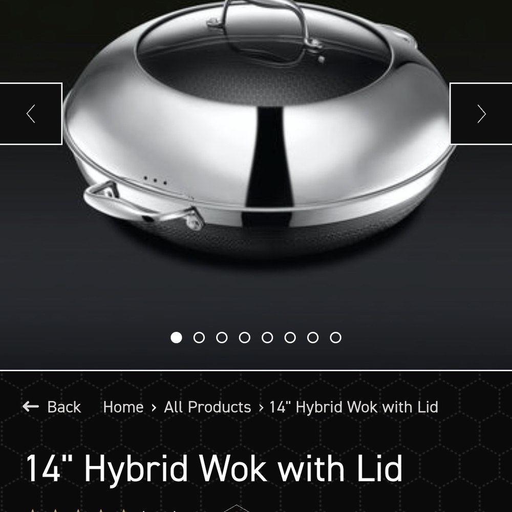 Stainless Steel Hybrid Wok with Lid